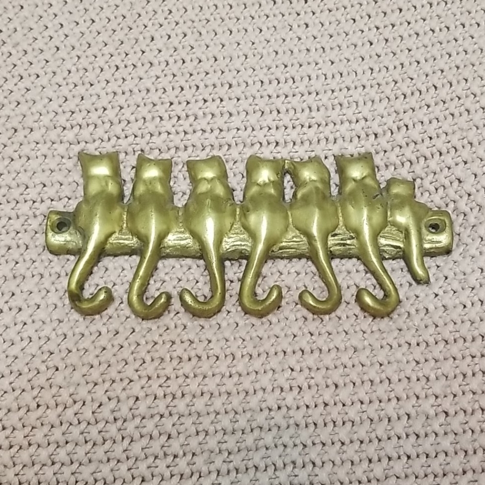 Gold Cat Key holder